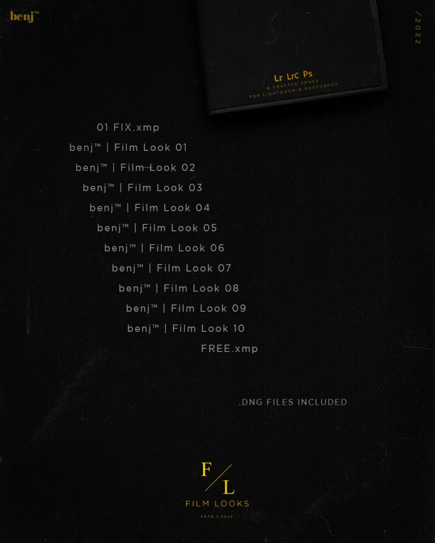 Benj™ – Ceremony x Film Look Presets Bundle - Digital Presets